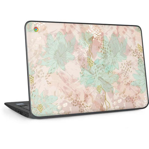 Floral Shadows HP Chromebook Skin