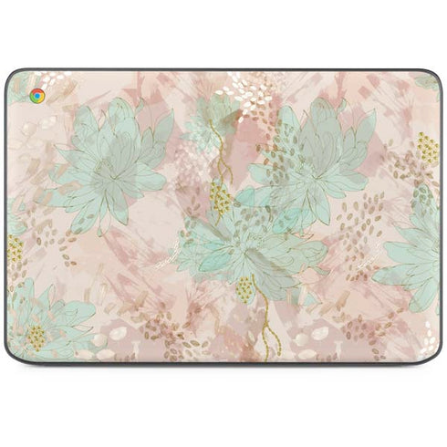 Floral Shadows HP Chromebook Skin