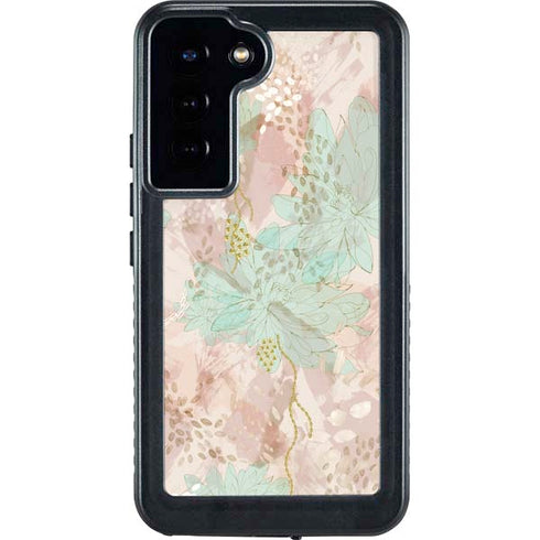 Floral Shadows Galaxy S24 Plus Waterproof Case