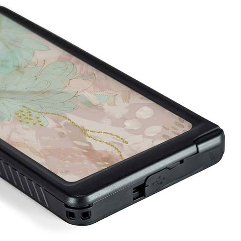 Floral Shadows Galaxy S24 Ultra Waterproof Case