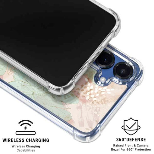 Floral Shadows Galaxy S25 Plus Clear Case