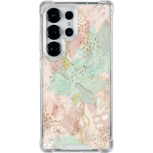 Floral Shadows Galaxy S25 Ultra Clear Case