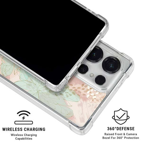 Floral Shadows Galaxy S25 Ultra Clear Case