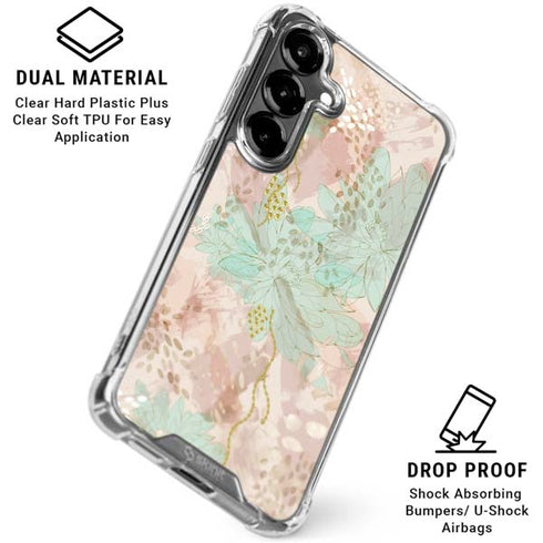 Floral Shadows Galaxy S26 Clear Case