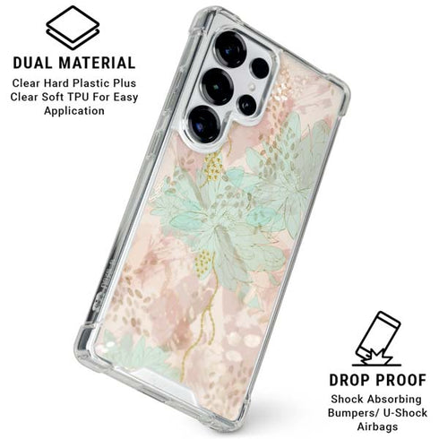 Floral Shadows Galaxy S26 Ultra Clear Case