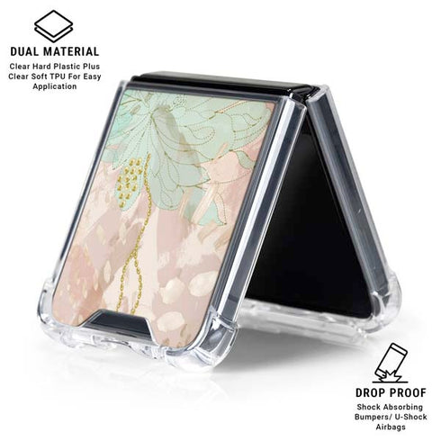 Floral Shadows Galaxy Z Flip6 Clear Case