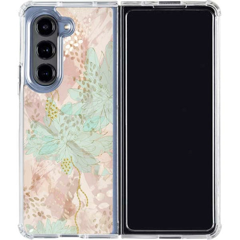 Floral Shadows Galaxy Z Fold5 5G Clear Case