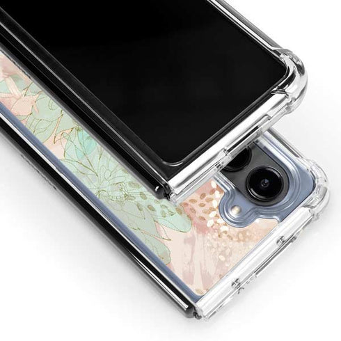 Floral Shadows Galaxy Z Fold5 5G Clear Case