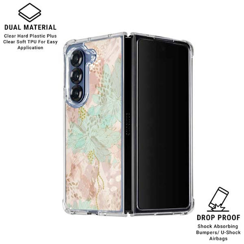 Floral Shadows Galaxy Z Fold6 Clear Case