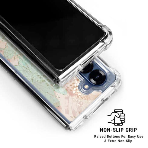 Floral Shadows Galaxy Z Fold6 Clear Case