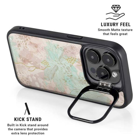 Floral Shadows iPhone 14 Pro Max Kickstand Case