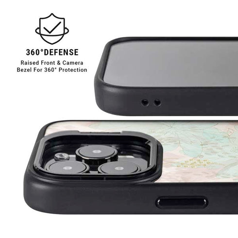 Floral Shadows iPhone 14 Pro Max Kickstand Case