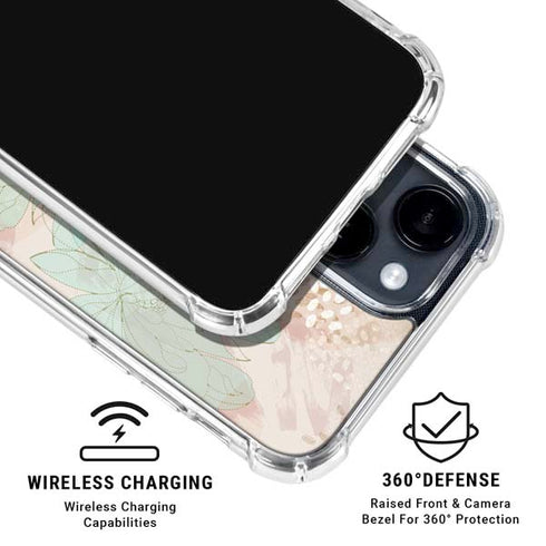 Floral Shadows iPhone 15 Clear Case