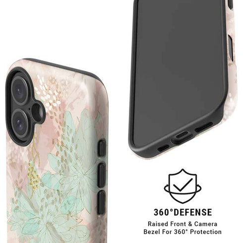 Floral Shadows iPhone 16 Magsafe Impact Case