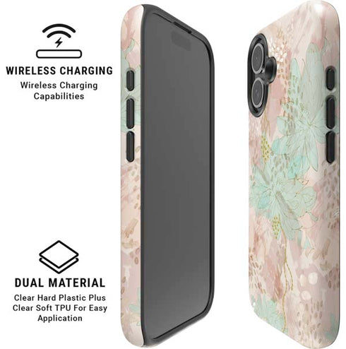 Floral Shadows iPhone 16 Magsafe Impact Case