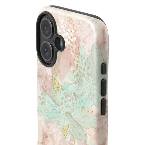 Floral Shadows iPhone 16 Plus Impact Case