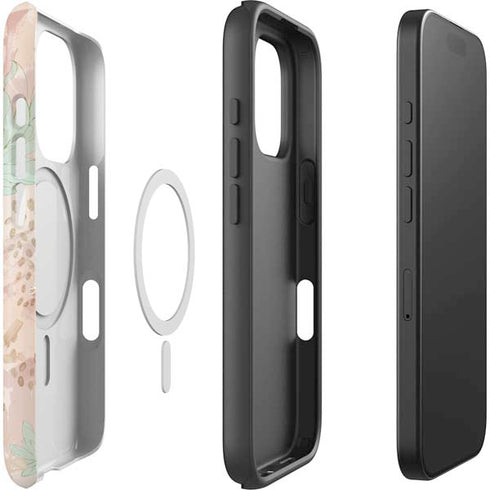 Floral Shadows iPhone 16 Pro Magsafe Impact Case