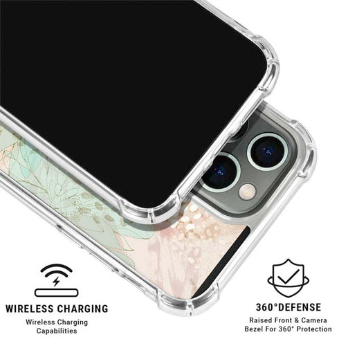 Floral Shadows iPhone 16 Pro Max Clear Case