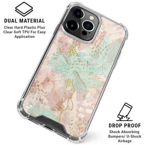 Floral Shadows iPhone 16 Pro Max Clear Case