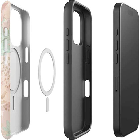 Floral Shadows iPhone 16 Pro Max Magsafe Impact Case