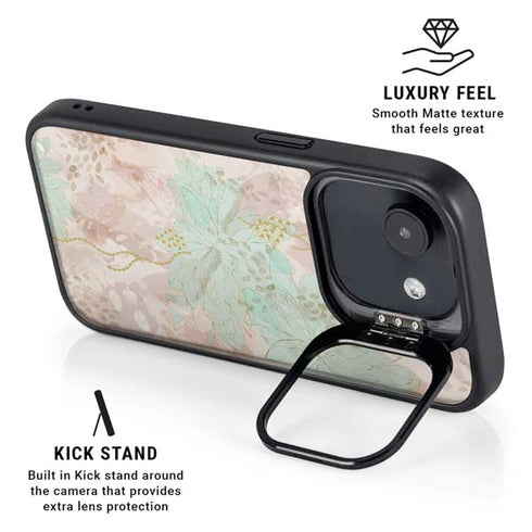 Floral Shadows iPhone 16e Kickstand Case