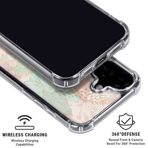 Floral Shadows iPhone 17 Clear Case