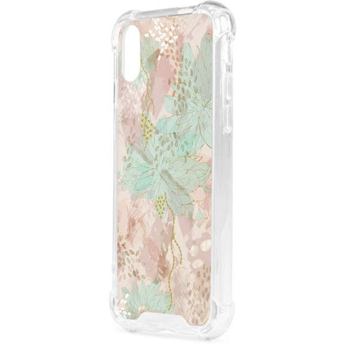 Floral Shadows iPhone XS Clear Case