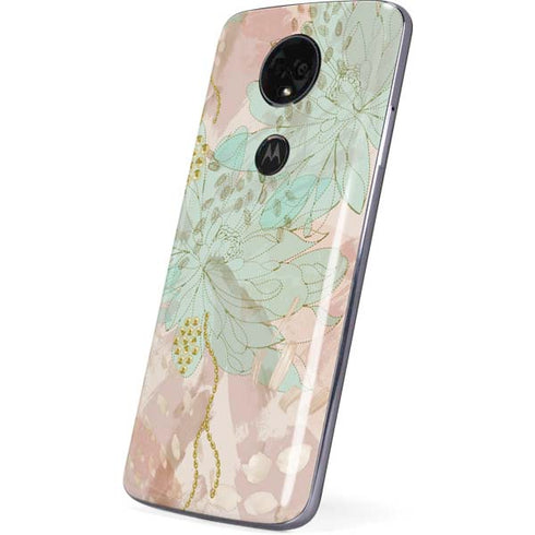 Floral Shadows Moto E5 Plus Skin