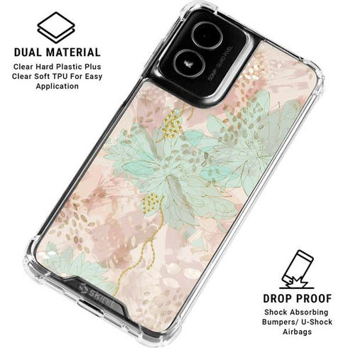 Floral Shadows Moto G Power 5G (2024) Clear Case