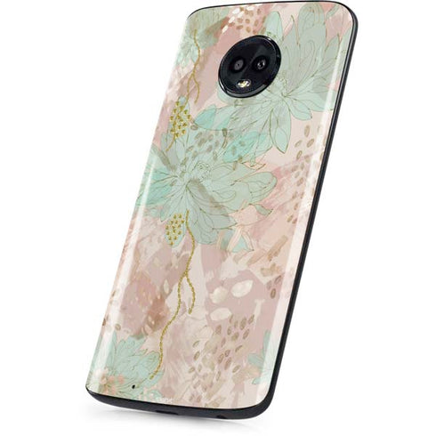 Floral Shadows Moto G6 Skin