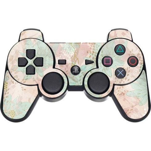Floral Shadows PS3 Dual Shock wireless controller Skin