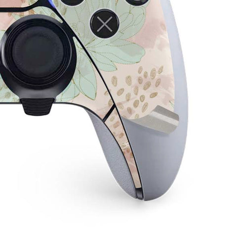 Floral Shadows PS5 DualSense Edge Pro Controller Skin