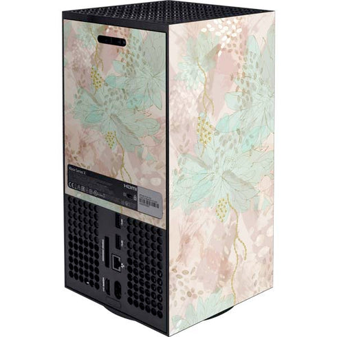 Floral Shadows XBox Series X Digital Edition Console Skin