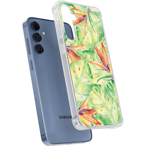 Floral Tropics Galaxy A55 5G Clear Case