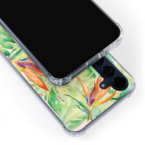 Floral Tropics Galaxy A55 5G Clear Case