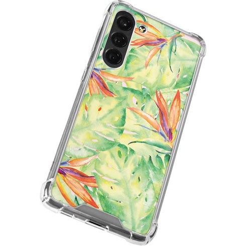 Floral Tropics Galaxy S24 FE Clear Case