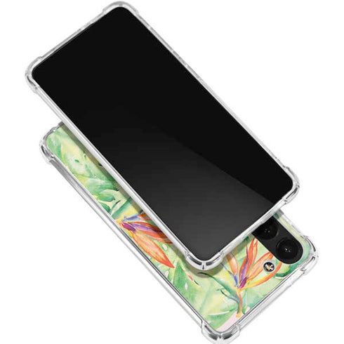 Floral Tropics Galaxy S24 FE Clear Case
