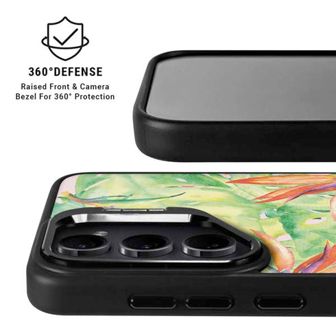 Floral Tropics Galaxy S25 Kickstand Case