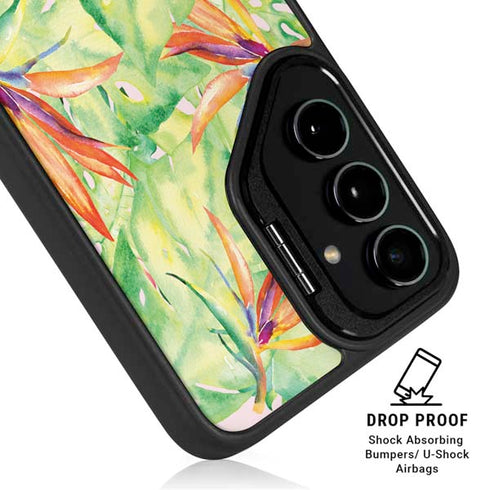 Floral Tropics Galaxy S25 Kickstand Case
