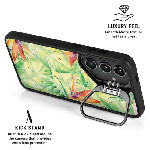 Floral Tropics Galaxy S24 Plus Kickstand Case