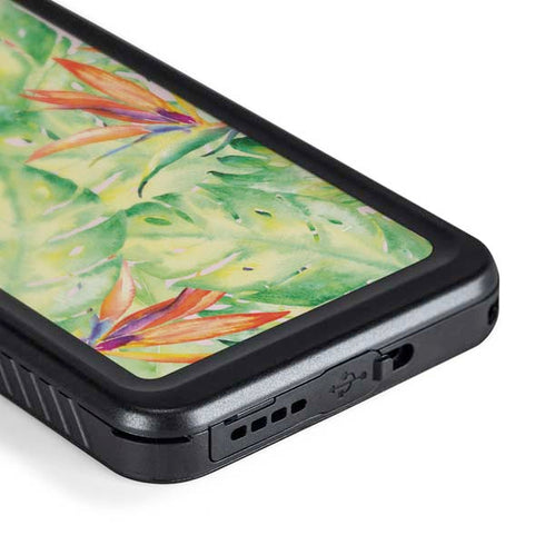 Floral Tropics Galaxy S24 Waterproof Case