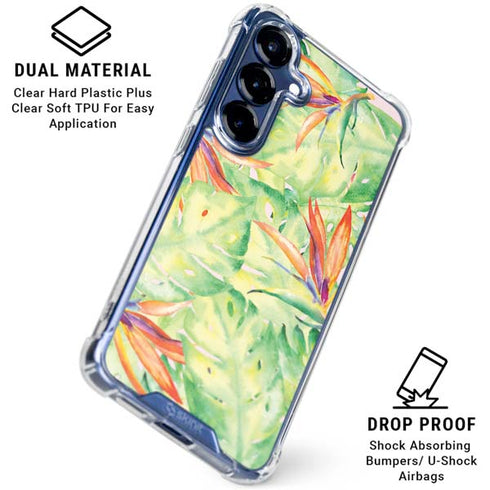 Floral Tropics Galaxy S25 Clear Case