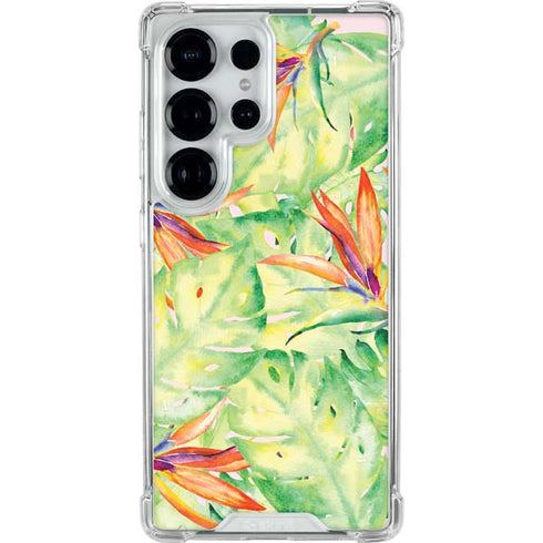 Floral Tropics Galaxy S25 Ultra Clear Case