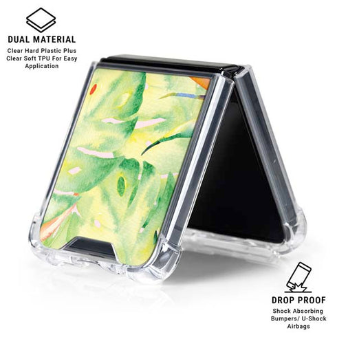 Floral Tropics Galaxy Z Flip6 Clear Case