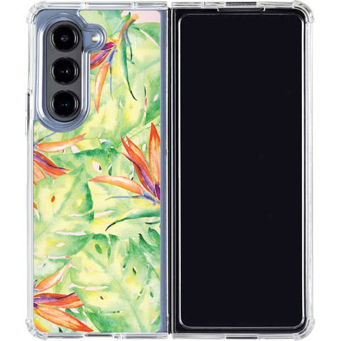 Floral Tropics Galaxy Z Fold5 5G Clear Case