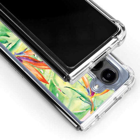Floral Tropics Galaxy Z Fold5 5G Clear Case