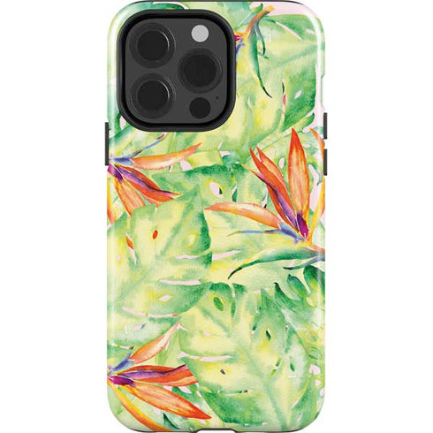 Floral Tropics iPhone 15 Pro Impact Case
