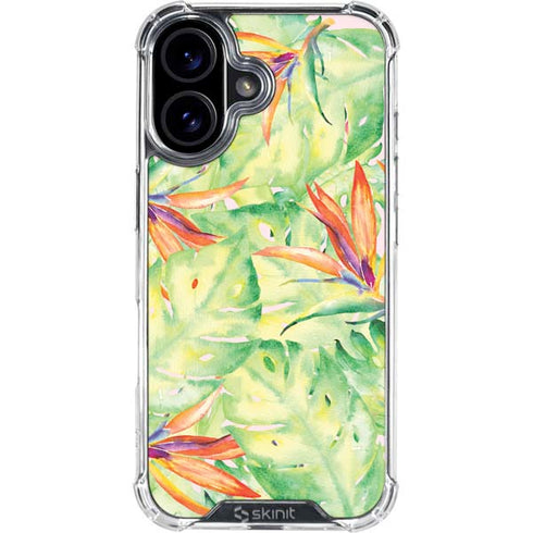 Floral Tropics iPhone 16 Plus Clear Case