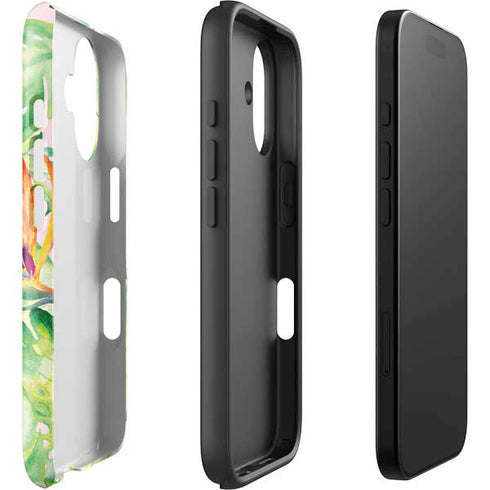 Floral Tropics iPhone 16 Plus Impact Case