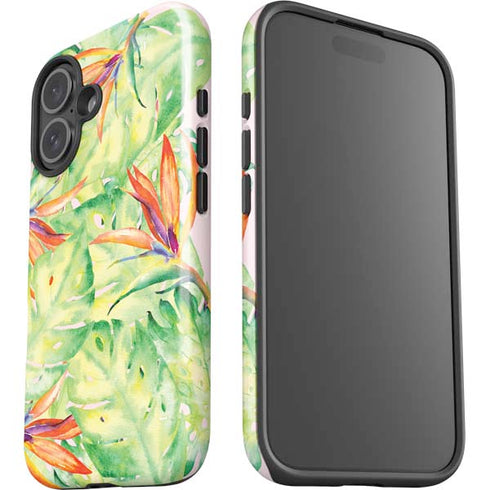 Floral Tropics iPhone 16 Plus Impact Case